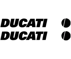 Ducati Stickers Motociklo lipdukai Ducati Corse, su trispalvės motyvu, 2 vnt.