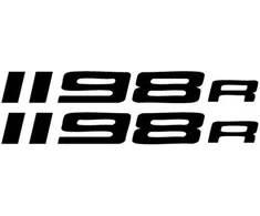 Ducati Stickers Motociklo lipdukai Ducati 1198 R Homologation, 2 vnt.