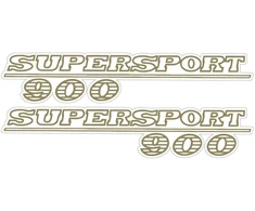 Ducati Stickers Motociklo lipdukai Ducati Supersport 900, retro stiliaus, 2 vnt.