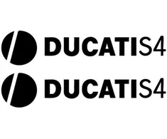 Ducati Stickers Motociklo lipdukai Ducati S4, retro stiliaus, 2 vnt.