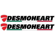 Ducati Stickers Motociklo lipdukai Ducati Hypermotard Desmoheart, 2 vnt.