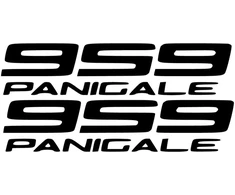 Ducati Stickers Motociklo lipdukai Ducati Panigale 959, apdailos plastikams, 2 vnt.