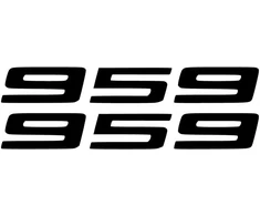 Ducati Stickers Motociklo lipdukai Ducati Panigale 959 Numbers, apdailos plastikams, 2 vnt.