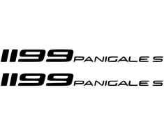 Ducati Stickers Motociklo lipdukai Ducati Panigale 1299 S, apdailos plastikams, 2 vnt.