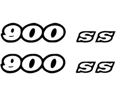 Ducati Stickers Motociklo lipdukai Ducati 900SS, retro stiliaus, 2 vnt.