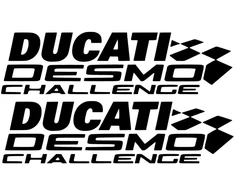 Ducati Stickers Motociklo lipdukai Ducati Desmo Challenge, sportinio stiliaus, 2 vnt.