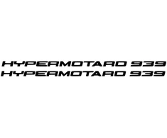 Ducati Stickers Motociklo lipdukai Ducati Hypermotard 939, supermoto stiliaus, 2 vnt.