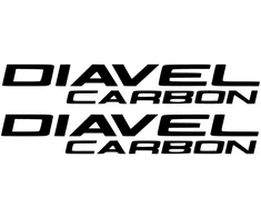 Ducati Stickers Motociklo lipdukai Ducati Diavel Carbon, anglies pluošto rašto, kruizerio stiliaus, 2 vnt.