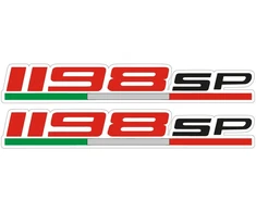 Ducati Stickers Motociklo lipdukai Ducati Superbike 1198 SP Racing Team, kėbulo apdailai, 2 vnt.