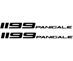 Ducati Stickers Motociklo lipdukai Ducati 1199 Panigale, apdailos plastikams, 2 vnt.