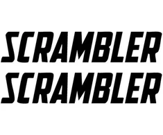Ducati Stickers Motociklo lipdukai Ducati Scrambler Retro V5, retro stiliaus, 2 vnt.