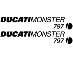 Ducati Stickers Motociklo lipdukai Ducati Monster 797, 2 vnt.