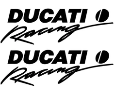 Ducati Stickers Motociklo lipdukai Ducati, apdailos plastikams, 2 vnt.