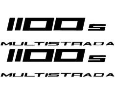 Ducati Stickers Motociklo lipdukai Ducati Multistrada 1100 S, kelionių stiliaus, 2 vnt.