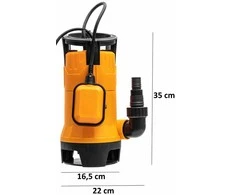 Galingas siurblys švariam ir nešvariam vandeniui 750W
