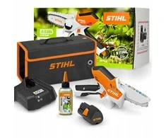 Grandininis pjūklas STIHL GTA 26 akumuliatorinis mini pjūklas – pilnas komplektas