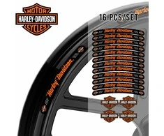 Harley-Davidson ratlankių lipdukai – 16 vnt. rinkinys