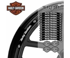 Harley-Davidson ratlankių lipdukų rinkinys