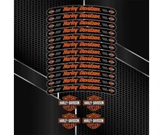 Harley-Davidson ratlankių lipdukų rinkinys
