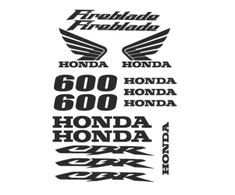 HONDA CBR 600 FIREBLADE motociklo logo lipdukų rinkinys