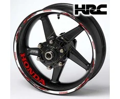 Honda Fireblade HRC ratlankių lipdukai – raudoni