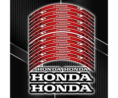 Honda motociklų ratlankių lipdukai – universalus 20 dalių rinkinys