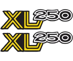 Honda Motorcycle Stickers Motociklo lipdukai Honda XL250, retro stiliaus, enduro / motokroso stiliaus, 2 vnt.