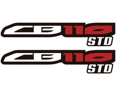 Honda Motorcycle Stickers Motociklo lipdukai Honda CB110 STD, retro stiliaus, 2 vnt.