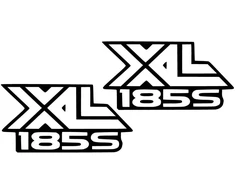Honda Motorcycle Stickers Motociklo lipdukai Honda XL185, enduro / motokroso stiliaus, 2 vnt.