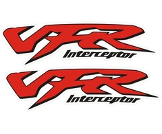 Honda Motorcycle Stickers Motociklo lipdukai Honda VFR, dizainas Nr. 2, kelionių stiliaus, 2 vnt.