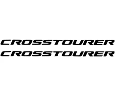Honda Motorcycle Stickers Motociklo užrašo lipdukai Honda Crosstourer, kelionių stiliaus, 2 vnt.
