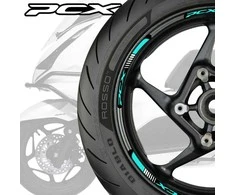 HONDA PCX ratlankių juostelių komplektas – aukštos kokybės lipdukų rinkinys