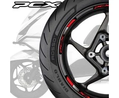 HONDA PCX ratų juostelių lipdukai – tvirtas ir matomas komplektas