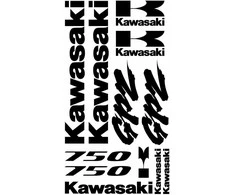 Kawasaki GPZ 750 lipdukų rinkinys motociklo vinilo lipdukai