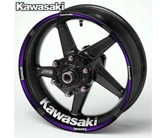 KAWASAKI moto ratlankių lipdukai – kokybiškas sportinių ratų dekoras