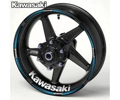 KAWASAKI motociklų ratlankių juostos – ryškūs ir matomi lipdukai sportui