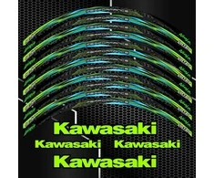 KAWASAKI NINJA moto ratų lipdukai – aukštos kokybės sportinis dekoras