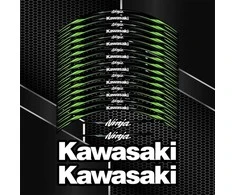 KAWASAKI NINJA motociklo ratlankių lipdukai sportiniams motociklams