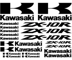Kawasaki ZX-10R lipdukų rinkinys motociklo vinilo lipdukai