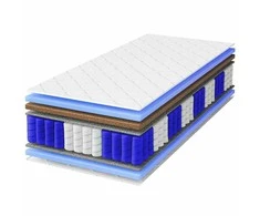 Kišeninių spyruoklių čiužinys 160x200 Prestige Coconut Hard H4/H5 26 cm su užvalkalu