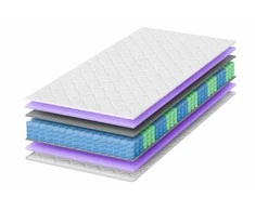 Kišeninių spyruoklių čiužinys 80x200 TINO H3 vidutinio kietumo 16 cm su užvalkalu