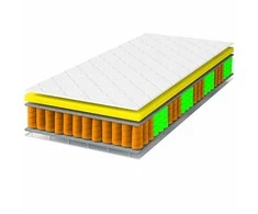 Kišeninių spyruoklių čiužinys 90x200 Borys Activ H3 11 cm su užvalkalu