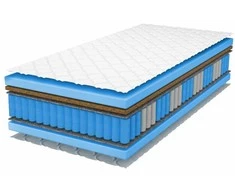 Kokosinis kišeninių spyruoklių čiužinys 70x160 TIKO H3/H4 vidutinio kietumo 17 cm