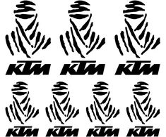 KTM Dakar motociklų lipdukai