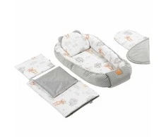 KŪDIKIO RINKINYS 5 viename KOKONAS MUSLINAS MEDVILNĖ AKSOMAS Dvipusis JUKKI COMFORT