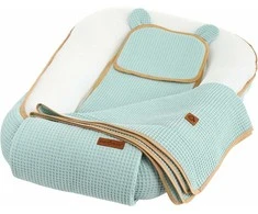 Kūdikių „Cocoon Air 3D“ saugaus miego komplektas, lizdelis, žaidimų aikštelės komplektas, „BabyMam“