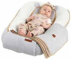Kūdikių „Cocoon Air 3D“ saugaus miego komplektas, lizdelis, žaidimų aikštelės komplektas, „BabyMam“