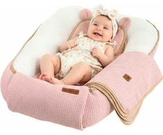 Kūdikių „Cocoon Air 3D“ saugaus miego komplektas, lizdelis, žaidimų aikštelės komplektas, „BabyMam“