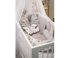 Kūdikių kokonų lizdelis „Minky“ rinkinys XXL „BabyMam“ 7 dalys
