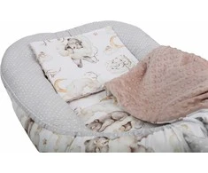 Kūdikių kokonų lizdelis „Minky“ rinkinys XXL „BabyMam“ 7 dalys